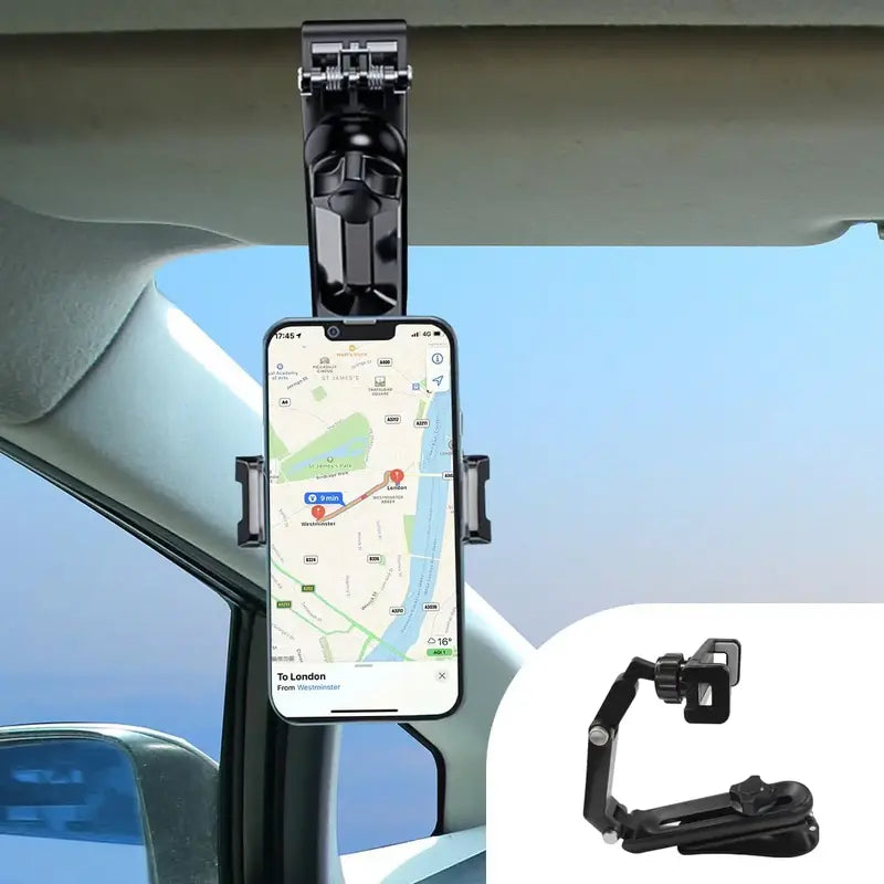 📱1080° Multi-function Sun Visor Universal 360 Degree Rotating Phone Holder Suitable