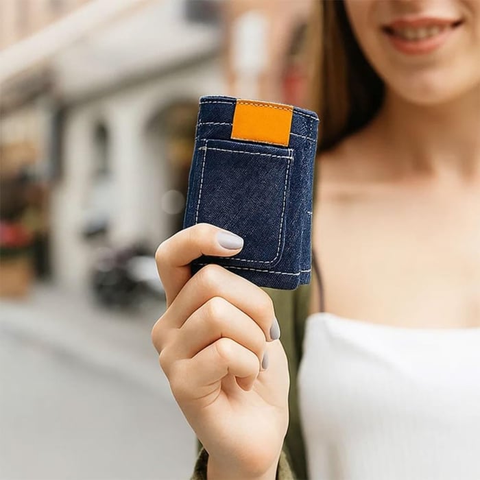 ✨️Jeans wallet💰️,Pocket Pants Mini Jeans Wallet,Small Travel Wallet