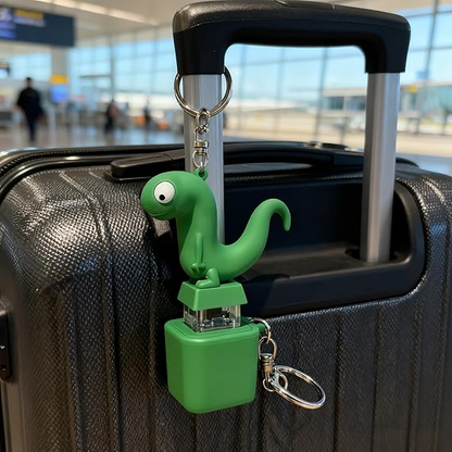 Lizard Button Keychain,Rechargeable Animal Keychains with Sound and Colorful Lights,Fidget Toys Adults Anxiety Relief