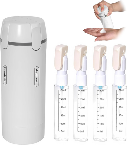 🔥4 in 1 Travel Dispenser, 4 Pack 30ML Travel Bottles for Toiletries