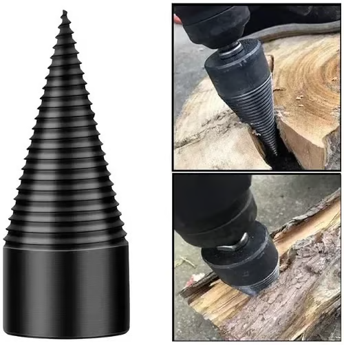🛠️WOOD LOG SPLITTER FIREWOOD DRILL BIT