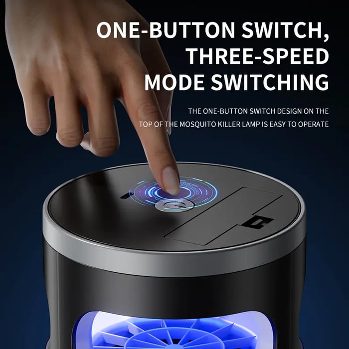 🦟✨Indoor Insect Trap with UV Light & Powerful Suction | Non-Zapper Bug Catcher for Mosquitoes, Fruit Flies, Gnats & Moths | USB Rechargeable