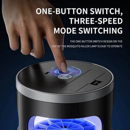 🦟✨Indoor Insect Trap with UV Light & Powerful Suction | Non-Zapper Bug Catcher for Mosquitoes, Fruit Flies, Gnats & Moths | USB Rechargeable