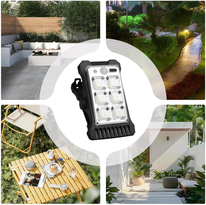 ✨️✨️Clip on Fence Solar Lights,Wall Lights | Solar Outdoor Clip Motion Sensor Security Light USB Charging Waterproof