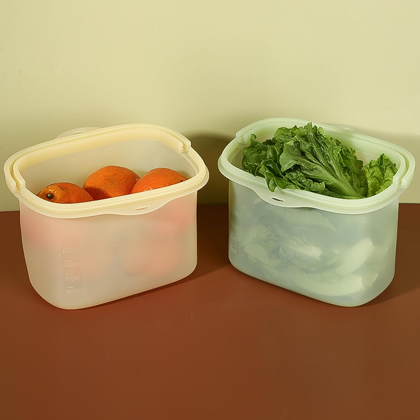 🔥🔥Silicone Food Storage Bags, Silicone Storage Bags, 1000ml Reusable Freezer Bags, -40° to 200° Temperature Resistance, Splicable Larger Opening Zip Lock Bag