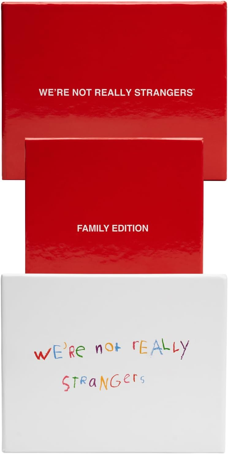 WE'RE NOT REALLY STRANGERS Card Game - 150 Conversation Cards for Adults, Teens, Couples, & Strangers - Icebreaker Questions for Game Night or Date Night, Ages 15+, 2-6 Players