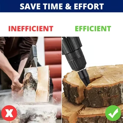 🛠️WOOD LOG SPLITTER FIREWOOD DRILL BIT