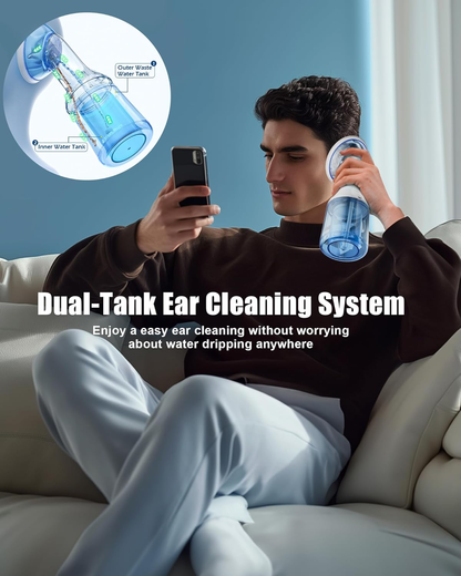 🌊🌊Electric Ear Wax Removal with One-Piece Waste Tank