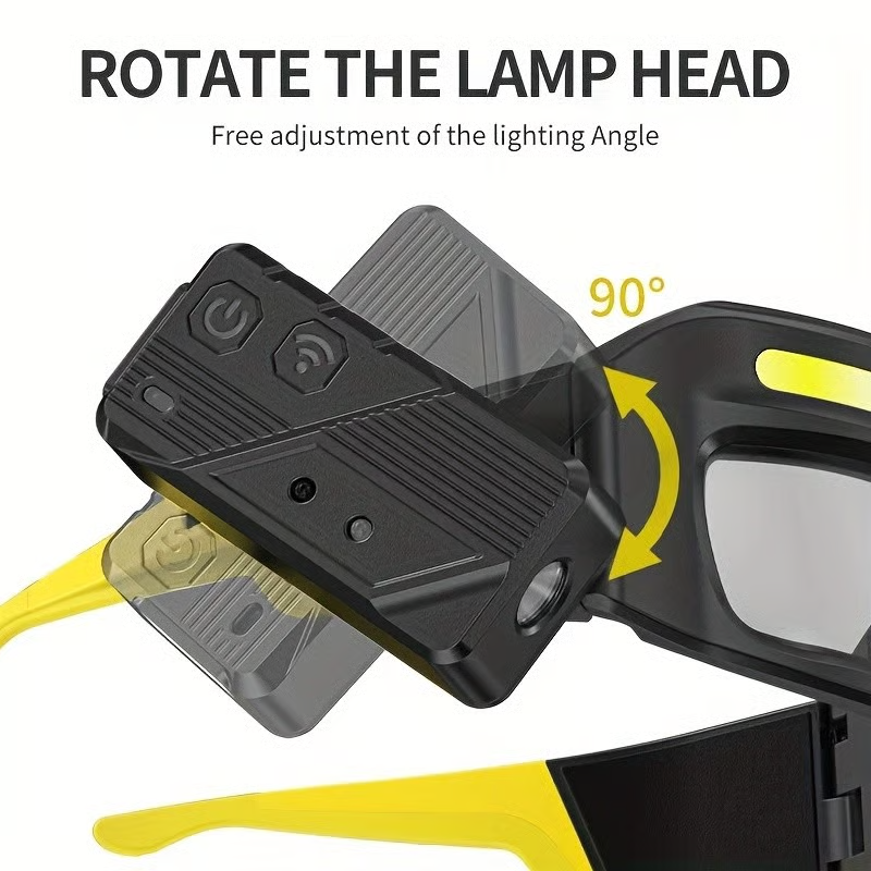 👓️👓️LED glasses with motion sensors and touch control, suitable for running, camping