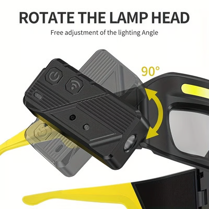 👓️👓️LED glasses with motion sensors and touch control, suitable for running, camping