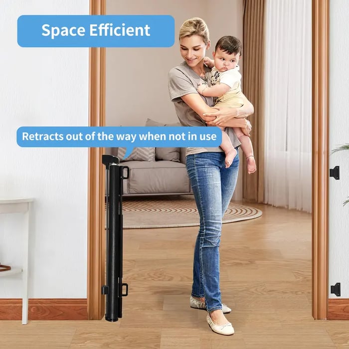 Retractable Baby Gate,Mesh Baby Gate or Mesh Dog Gate