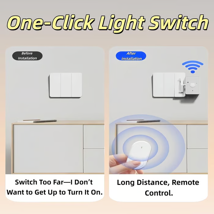 Wireless Smart Light Switch with Remote