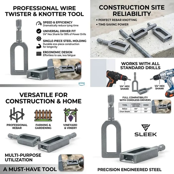 🛠️🛠️Multifunctional Wire Twister / Knotter — Sizes #9 & #11