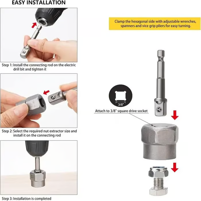 (Free Shipping)14 Counts Bolt Extractor Tool Set