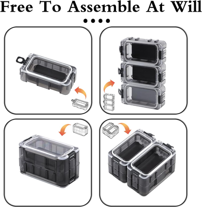 ✨️4PCSmall Boxes with Magnetic & Waterproof Tackle Trays