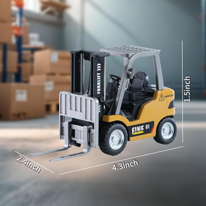 🔥1/64 Mini Rechargeable Remote Control Forklift  Truck