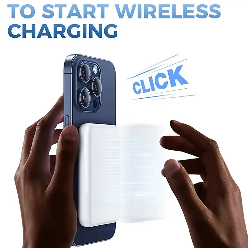 📱🚀5000mAh Magnetic Power Bank for iPhone 12–17 Series, Works Best with MagSafe Case or No Case