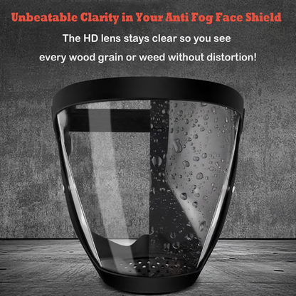 Clear HD-Visibility Anti-Fog Full Face Shield Upgraded