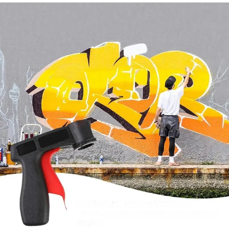Spray Can Trigger Handle with Full Hand Grip, Convert Spray Cans to Paint Sprayer, Reusable Automotive Body Repair Paint Sprayer