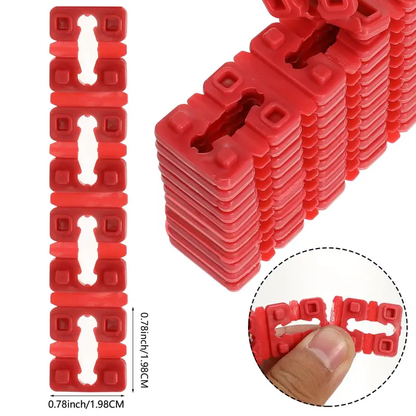 48 PCS Outlet Spacers for Electrical Box, Non-Conductive Receptacle Spacers for Fixing Loose or Recessed Outlets, Stackable Plastic Socket Shims for Switch Alignment and Leveling (12 Strips)