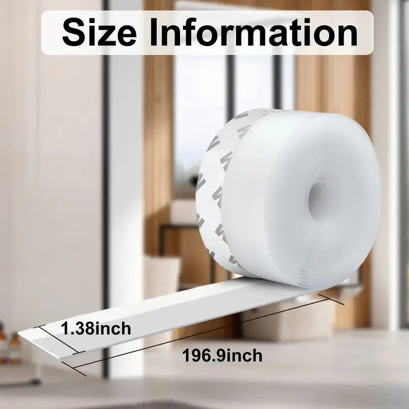 16.4Ft Door Weather Stripping, (1.38in Width) Weather Stripping Door Draft Stopper（3 PCS）