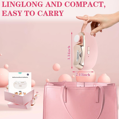 3-in-1 Electric Nail Clippers, Electric Polishing Nail Clipper with Collector