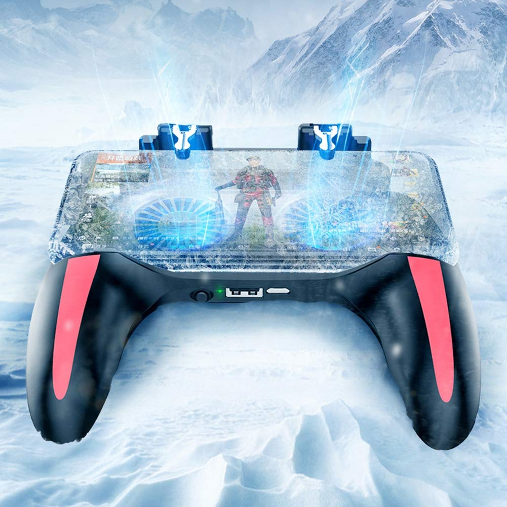 Mobile Phone Gamepad,  Mobile Game Controller with Dual Cooling Fans, 2500mah / 5000mah Battery Optional, Suitable for 4.7-6.5 Inch Mobile Phones