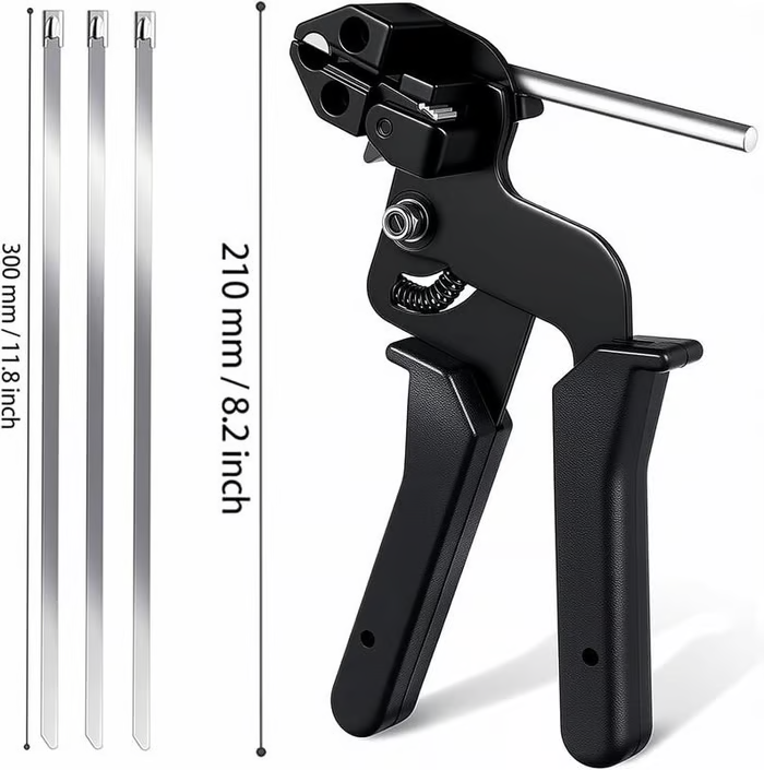 🔥Last Day 49% OFF - 🛠️🔥Stainless Steel Zip Ties Gun Kit