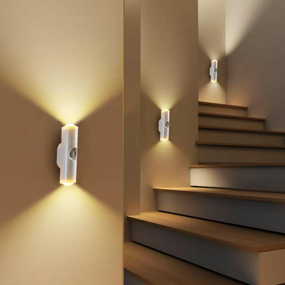 Motion Sensor Wall Lamp Indoor, Rechargeable Sensor Bathroom Light