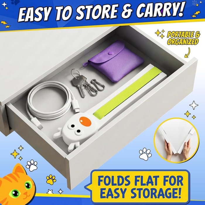 Interactive Cat Toys for Indoor Cats - Automatic Cat Toys with Motorized String Action