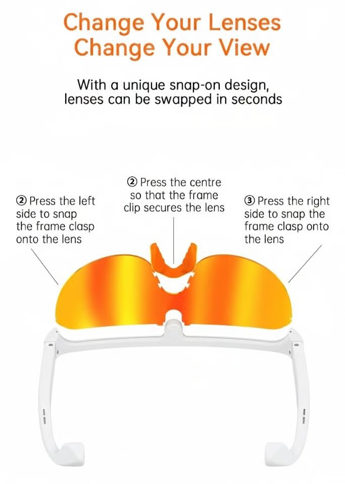 ✨️✨️Aeoss AI Smart Glasses - HD Camera Sunglasses with Voice Control, Real-time Translation, & Music Bluetooth, AI Object Recognition, Polarized Interchangeable Lenses for Cycling & Running