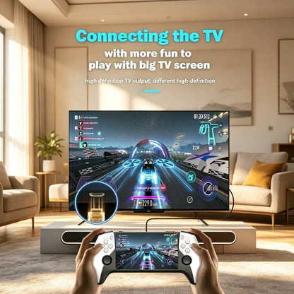 🎮️🕹️Sf3500 Retro Handheld Games Console, 5-Inch IPS HD Screen, Dual Joystick, Multiple Emulators, HDMI Output