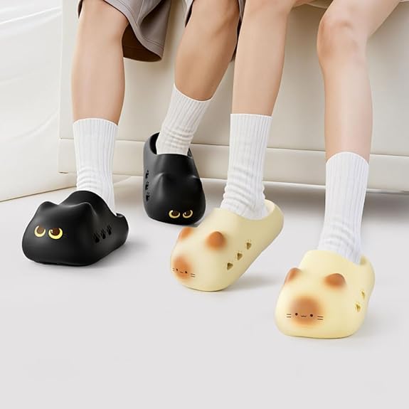 😸Cat paw print pattern summer shoes, unisex EVA slippers