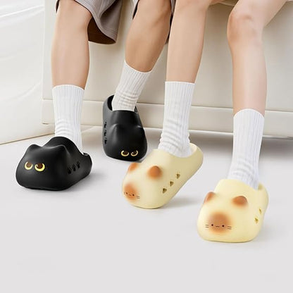 😸Cat paw print pattern summer shoes, unisex EVA slippers