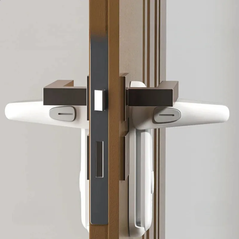 Gate with Smart Lock - Kitchen & Child Safety, No Punch Install, Adjustable Opening