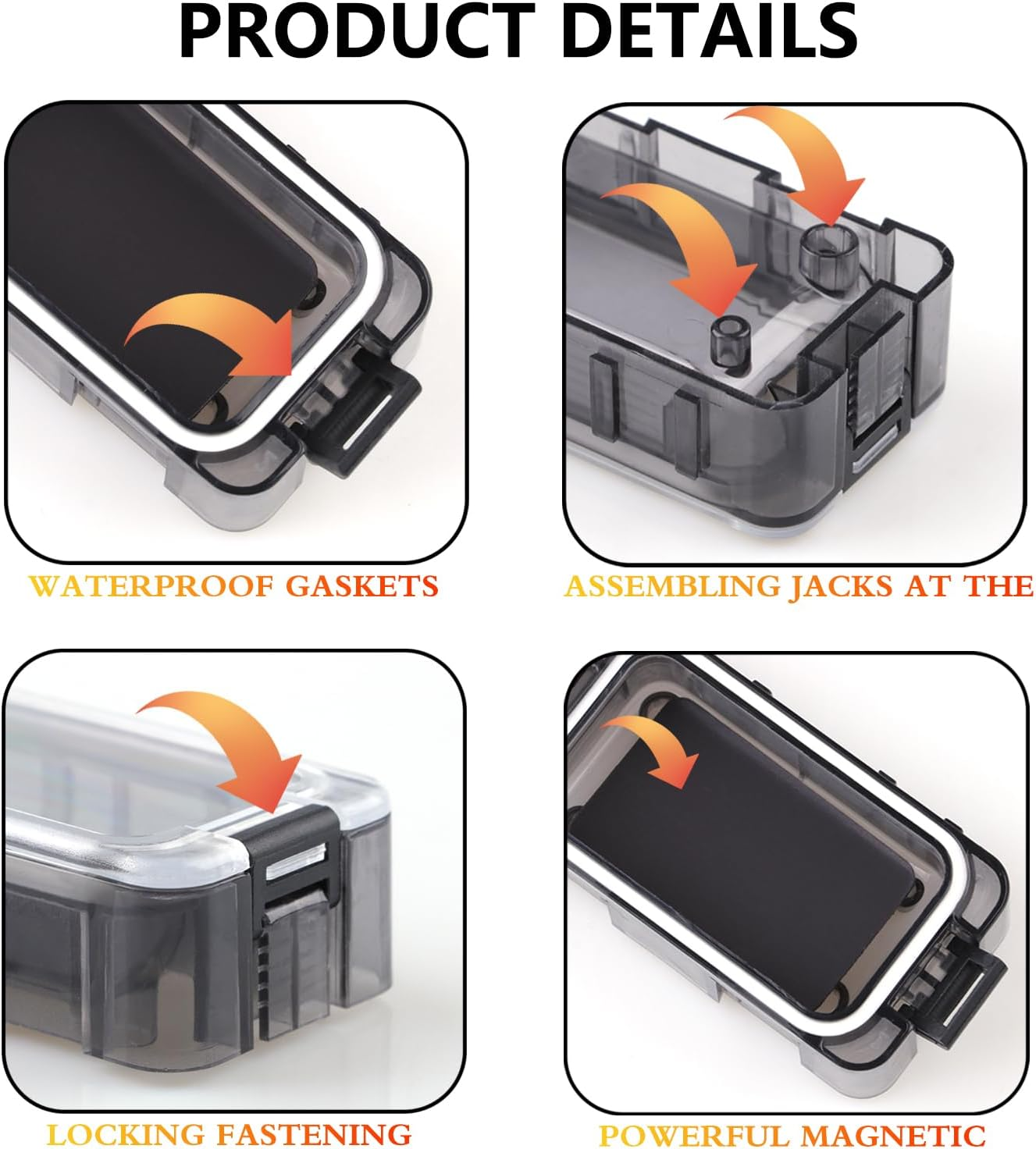 ✨️4PCSmall Boxes with Magnetic & Waterproof Tackle Trays