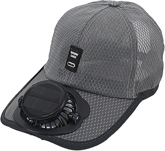 🔥🔥2026 Upgrade Solar Rechargeable Peak Cap, Men Women Cooling Sport Fan Hat USB Charging Fishing Camping Beach Hat