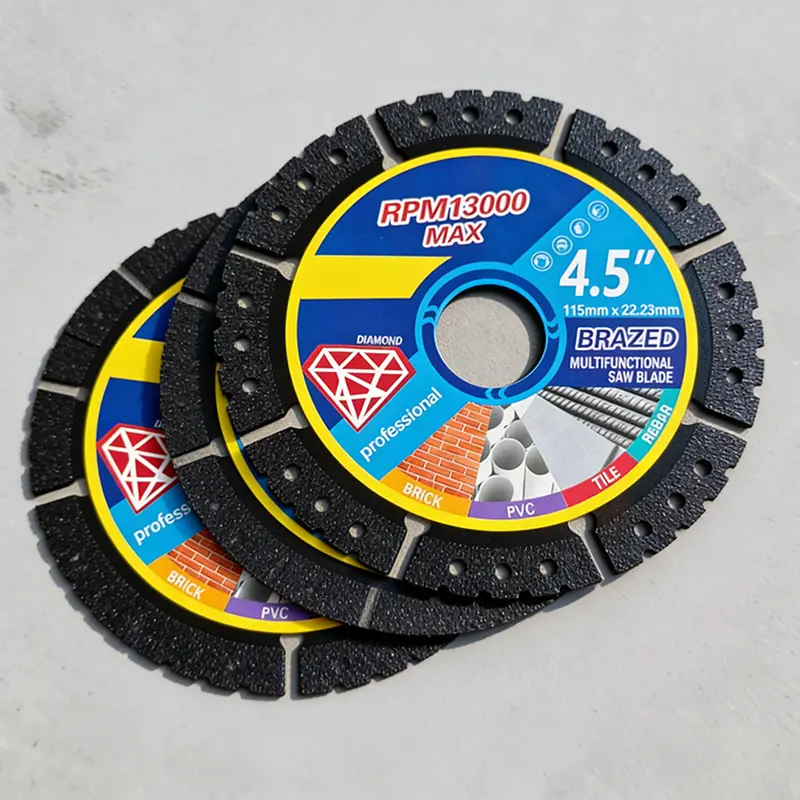 🛠️🛠️4.5 inch (115mm) cutting blade 3 pieces/6 pieces, suitable for dry cutting metal, ceramic tiles, stone, plastic angle grinder special saw blade accessories