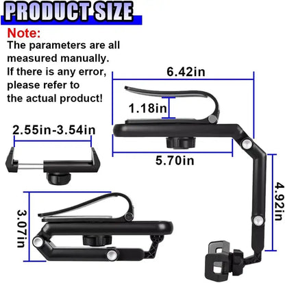 📱1080° Multi-function Sun Visor Universal 360 Degree Rotating Phone Holder Suitable