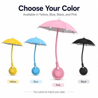 ☀️Magnetic Phone Umbrella for Sun, Hands Free Adjustable Sun Shade to Avoid Overheating for All Phones