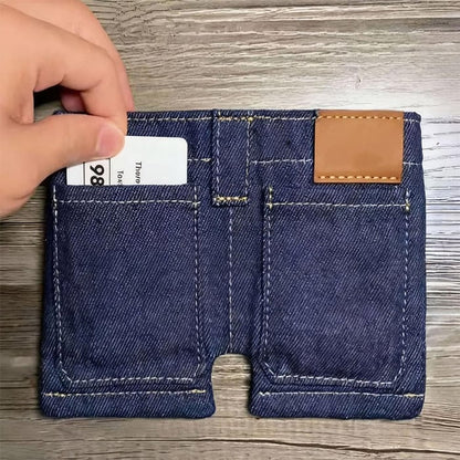 ✨️Jeans wallet💰️,Pocket Pants Mini Jeans Wallet,Small Travel Wallet