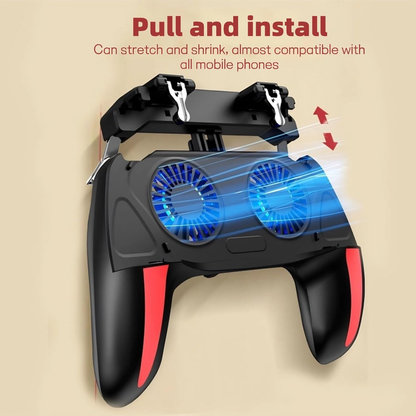 Mobile Phone Gamepad,  Mobile Game Controller with Dual Cooling Fans, 2500mah / 5000mah Battery Optional, Suitable for 4.7-6.5 Inch Mobile Phones