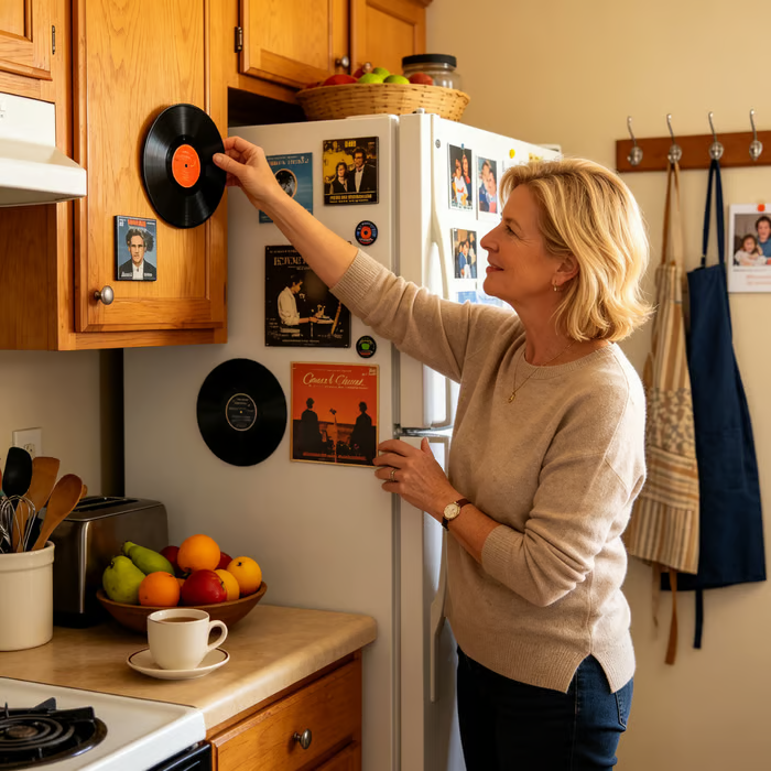 NFC-Enabled Singing Acrylic Ornament — Night Light & Fridge Magnet with Built-in Speaker