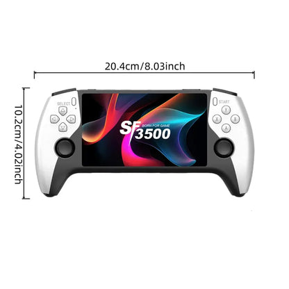 🎮️🕹️Sf3500 Retro Handheld Games Console, 5-Inch IPS HD Screen, Dual Joystick, Multiple Emulators, HDMI Output