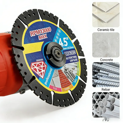 🛠️🛠️4.5 inch (115mm) cutting blade 3 pieces/6 pieces, suitable for dry cutting metal, ceramic tiles, stone, plastic angle grinder special saw blade accessories