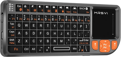 Mini Keyboard with Touchpad, Bluetooth + 2.4G Dual-Mode Ultra-Thin Portable Keyboard