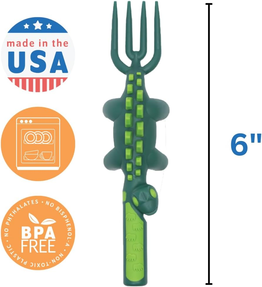 Dinosaur-Themed Plate & Utensil Set — Sectioned Tableware for Toddlers