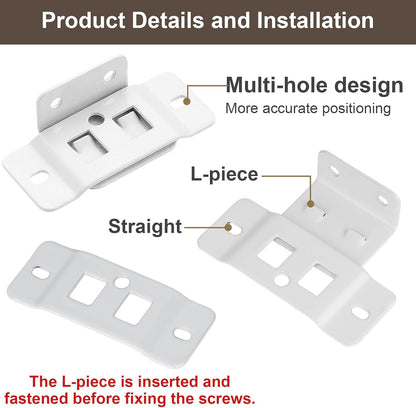 20 Pack Quick Fitting Furniture Joint Bracket with Screws