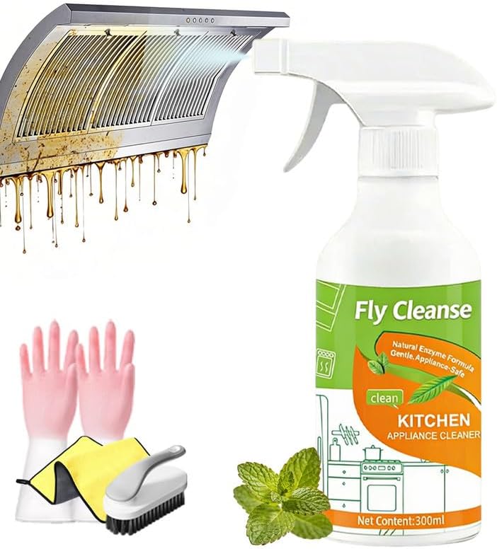 🧽🫧Electrolyzed Ion Kitchen Cleaner Spray, Natural Enzyme Formula Liquid Cleaner for Household Appliances & Easy Cleaning Solution