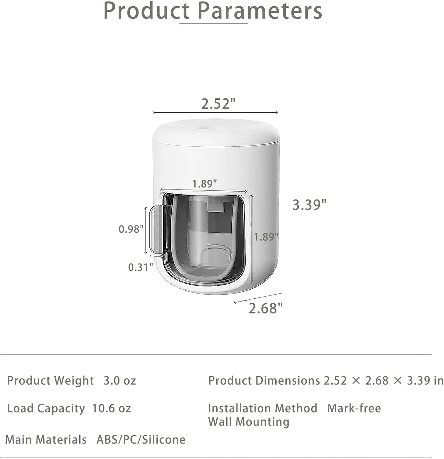 𝟐𝟎𝟐𝟔 𝐔𝐩𝐠𝐫𝐚𝐝𝐞𝐝 Wall Mounted Bathroom Automatic Toothpaste Squeezer